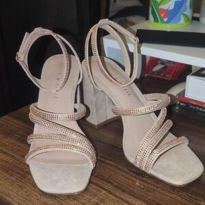 Kelly & Katie Light Pink Block Heels, Size 8